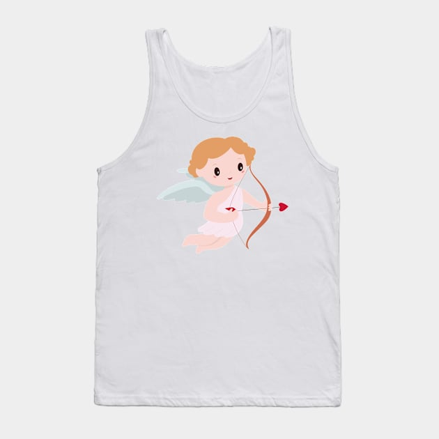 Angel with bow and arrow Tank Top by MyBeautifulFiles
